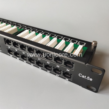 UTP 48 Ports CAT5E Vertical wiring patch panel